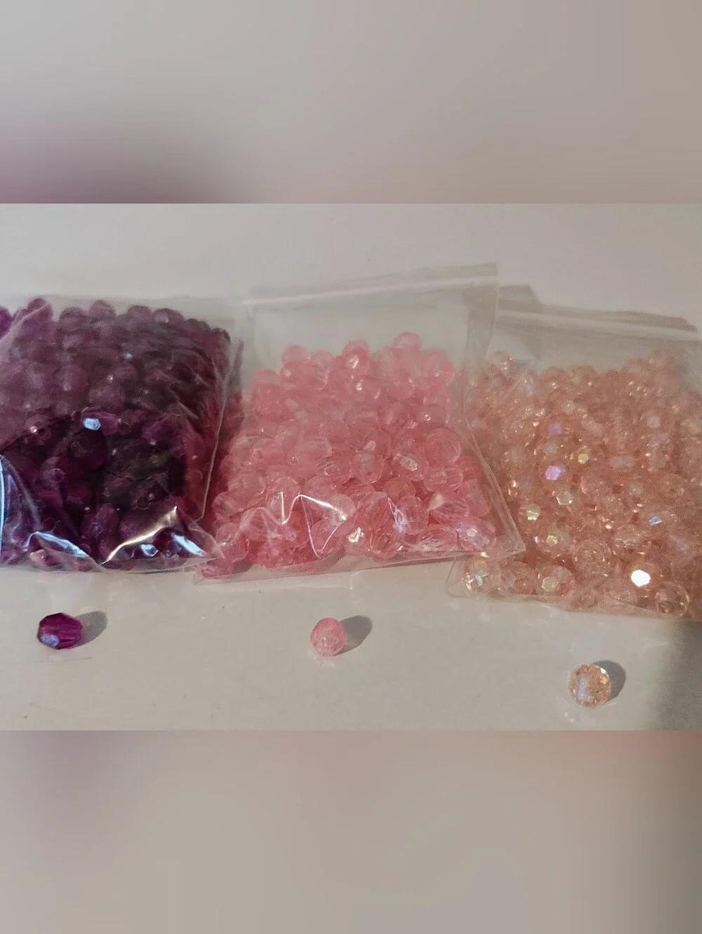 Mixed Faceted & Alphabet Beads- NWOT
